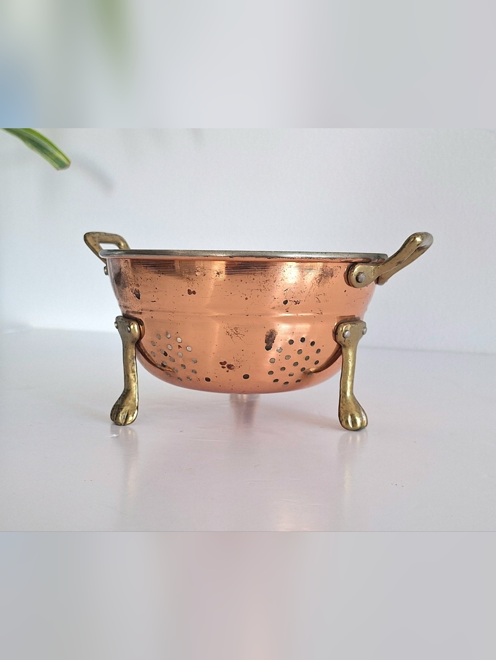 Small copper colander - Picture 3 of 14
